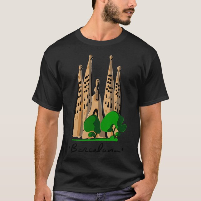 Barcelona-Gaudi-Logo T-Shirt (Vorderseite)