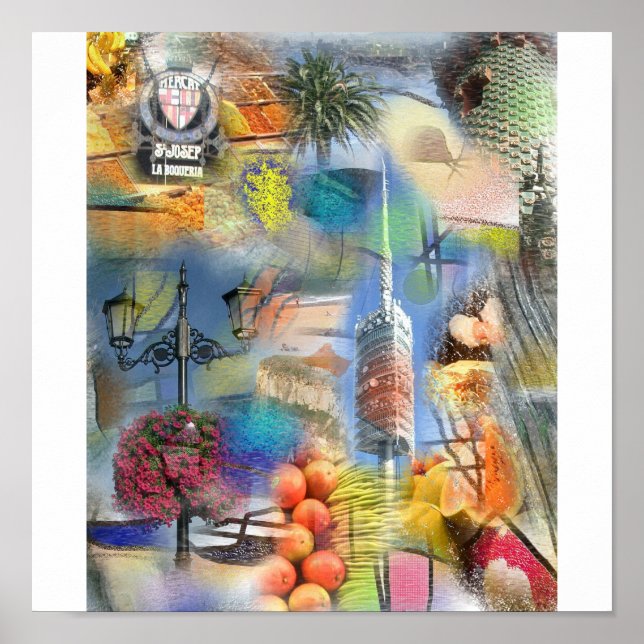 Barcelona Gaudi Poster (Vorne)