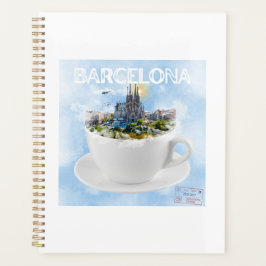 Barcelona im Teacup - Sagrada Familia Skyline Planer