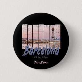 Barcelona - Katalonien - Sonnenuntergang Skyline S Button