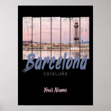 Barcelona - Katalonien - Sonnenuntergang Skyline S