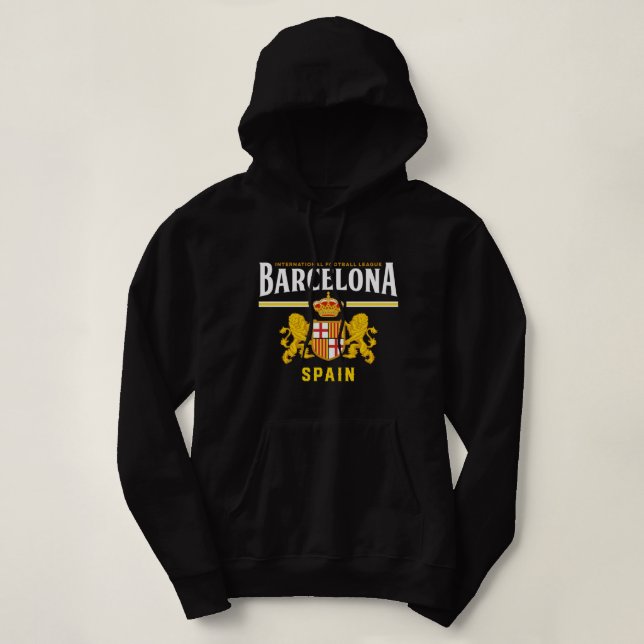 Barcelona Katalonien Spanien Barcelona Espana Foot Hoodie (Design vorne)