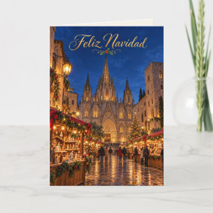 Barcelona Kathedrale Frohe Weihnachten