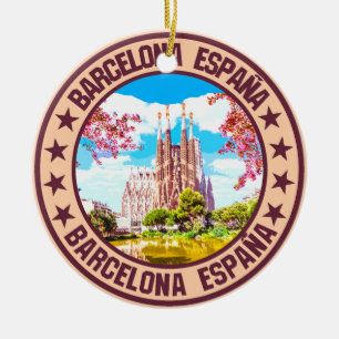 Barcelona Keramik Ornament