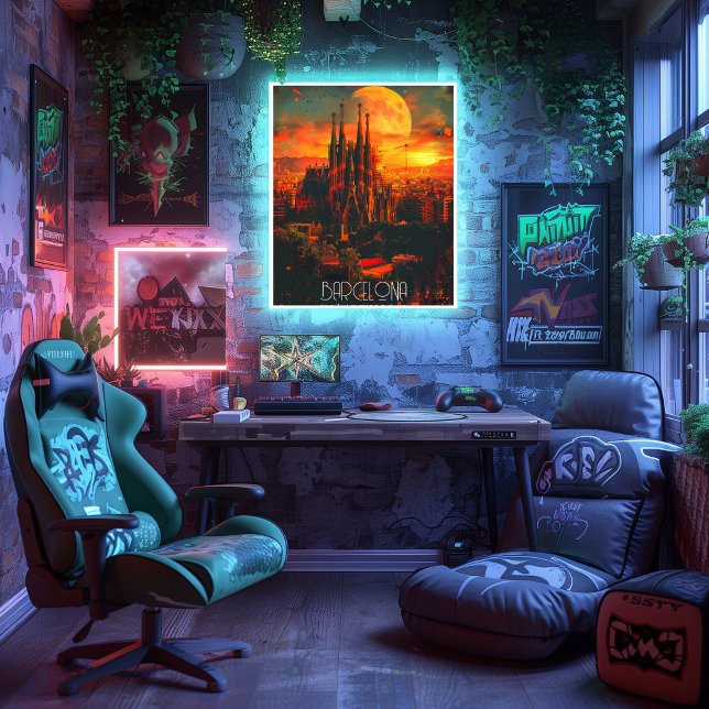 Barcelona: La Obra Maestra de Gaudí Te Espera Poster (Von Creator hochgeladen)