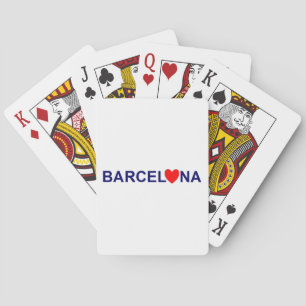 Barcelona Liebe Spielkarten