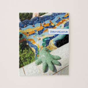Barcelona Lizard Handmosaike Puzzle