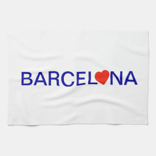 Barcelona Love Geschirrtuch