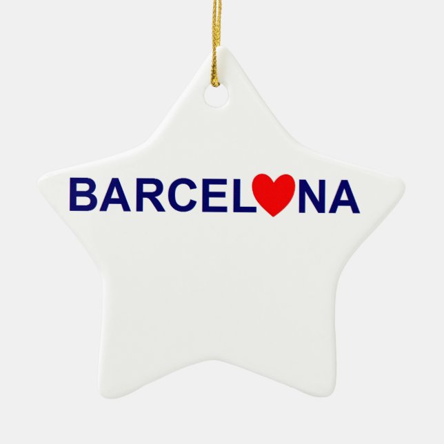 Barcelona Love Keramikornament (Vorne)