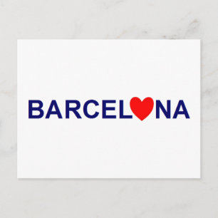 Barcelona Love Postkarte