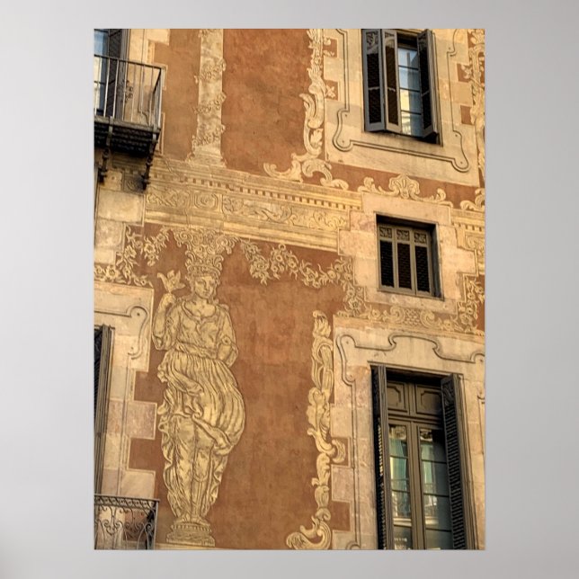 Barcelona-Mauer Poster (Vorne)