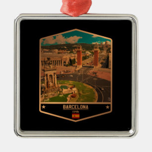 Barcelona Ornament Aus Metall