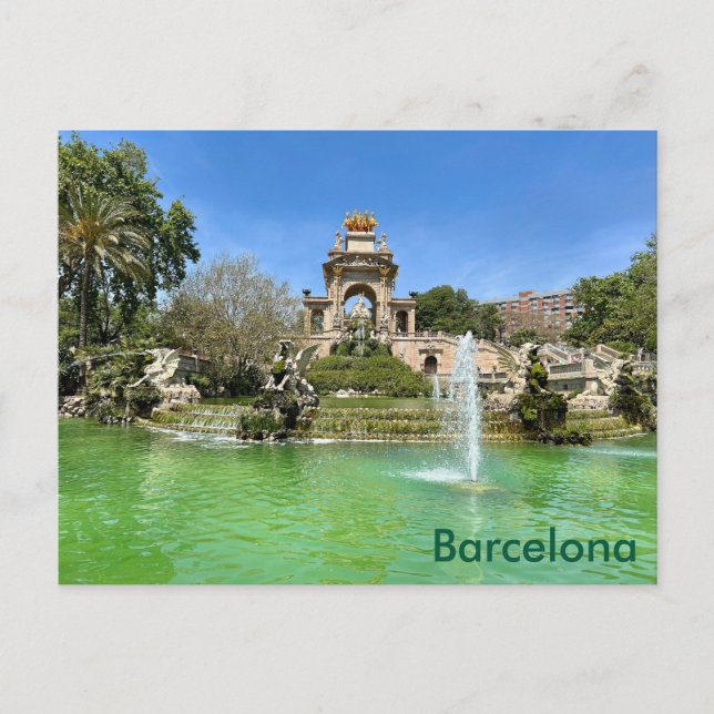 Barcelona – Parc de la Ciutadella Postkarte (Vorderseite)