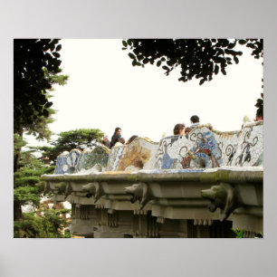 Barcelona. Parc Guell. Poster