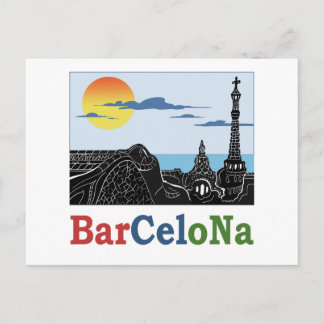 Barcelona Park Güell Postkarte