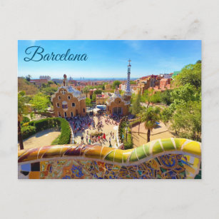 Barcelona Park Guell Postkarte