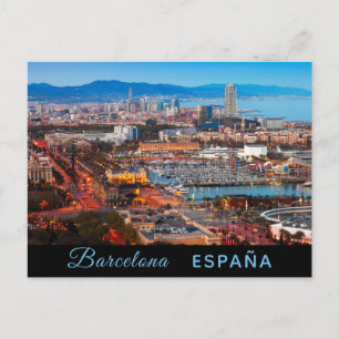 Barcelona postcard postkarte