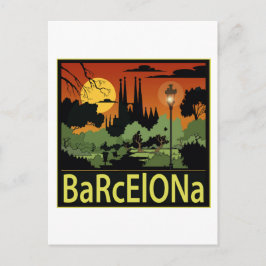 Barcelona Postkarte
