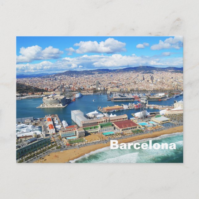 Barcelona Postkarte (Vorderseite)