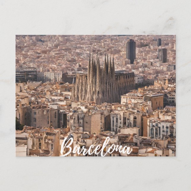 Barcelona Postkarte (Vorderseite)