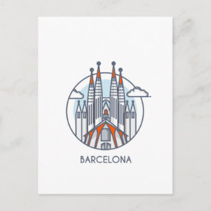 Barcelona Postkarte