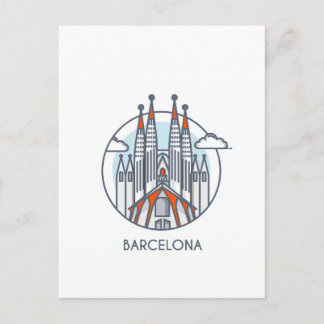 Barcelona Postkarte