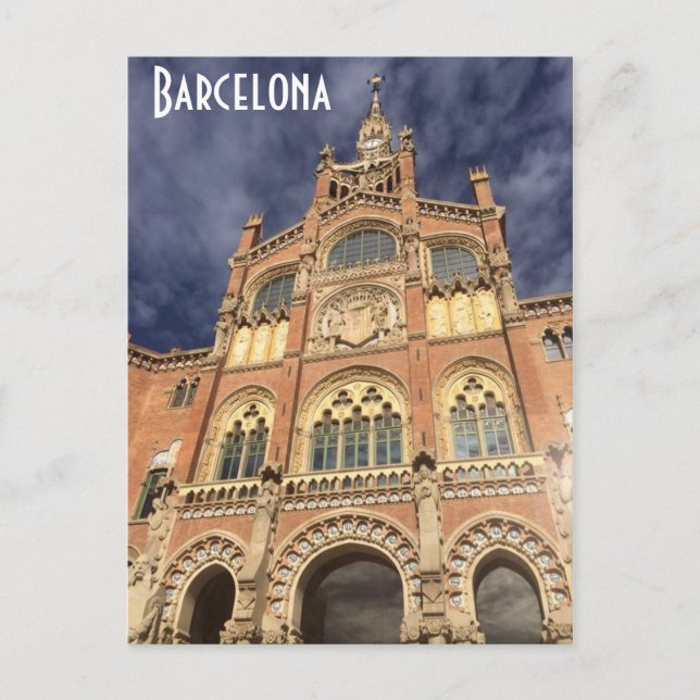 Barcelona Postkarte (Vorderseite)
