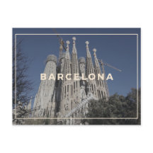 Barcelona Postkarte