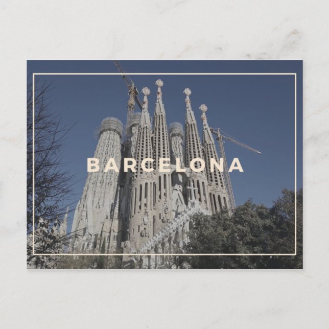Barcelona Postkarte (Vorderseite)