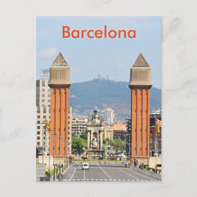 Barcelona Postkarte (Vorderseite)