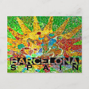 Barcelona Postkarte