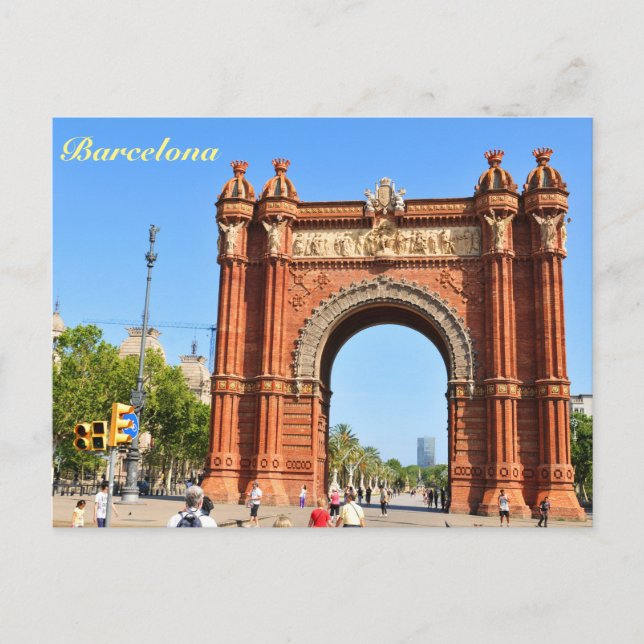 Barcelona Postkarte (Vorderseite)