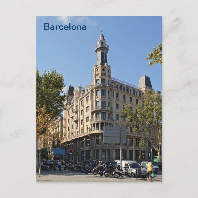 Barcelona Postkarte (Vorderseite)