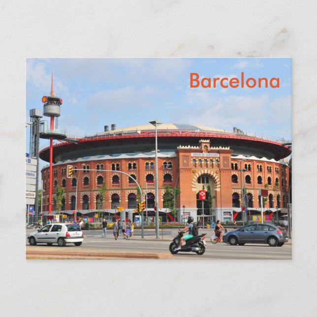 Barcelona Postkarte (Vorderseite)