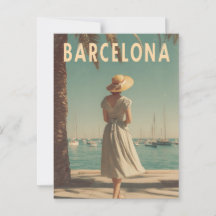 Barcelona-Reise im Vintage-Stil