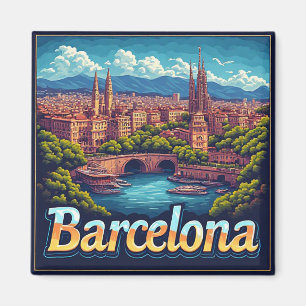 🧲 Barcelona Reiseerinnerungen aus Spanien 🇪🇸 Magnet