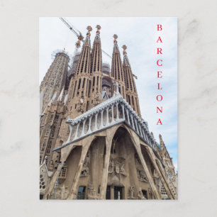 Barcelona Sagrada Familia Aussicht Postkarte
