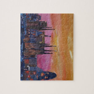 Barcelona-Skyline und Torre Agbar, Sagrada Familia Puzzle