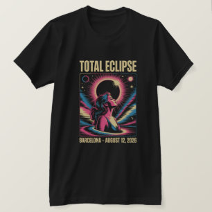 Barcelona Sonnenfinsternis 2026 T-Shirt