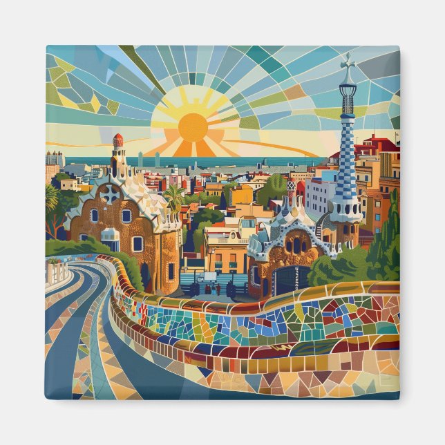 Barcelona Souvenir Magnet (Vorne)