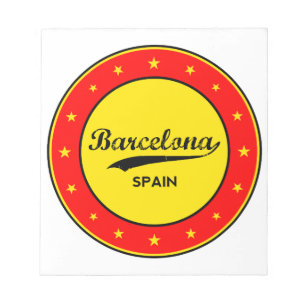 Barcelona, Spain, circle, Notizblock