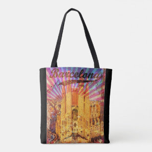 Barcelona, Spain, Vintage, Plakat