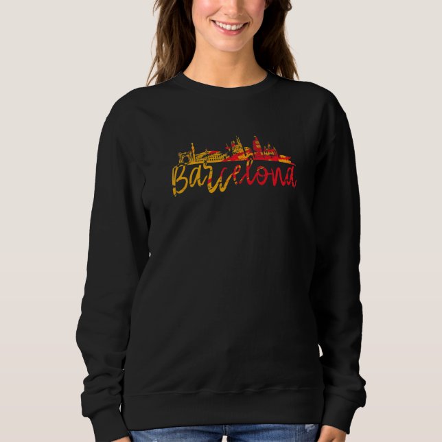 Barcelona Spanien Barcelona Spanien Spanien Spanie Sweatshirt (Vorderseite)