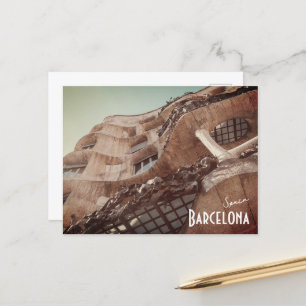 Barcelona, Spanien - Casa Batllo von Gaudi Postcar Postkarte