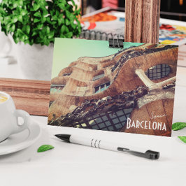Barcelona, Spanien - Casa Batllo von Gaudi Postcar Postkarte