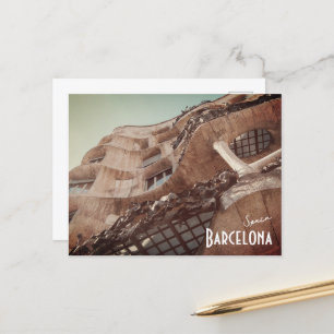 Barcelona, Spanien - Casa Batllo von Gaudi Postkar Postkarte