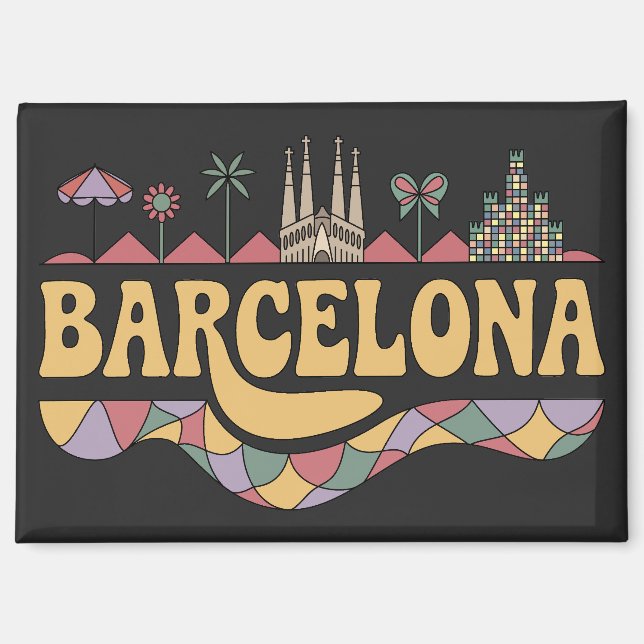 Barcelona Spanien Europa Magnet (Vorderseite)