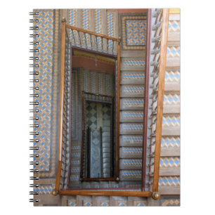 Barcelona, Spanien - farbenfrohe TreppenNotebook Notizblock