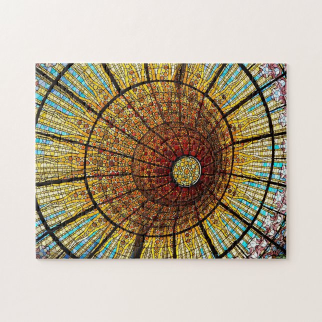 Barcelona Spanien - Foto für gefestigte Gläser Puzzle (Horizontal)