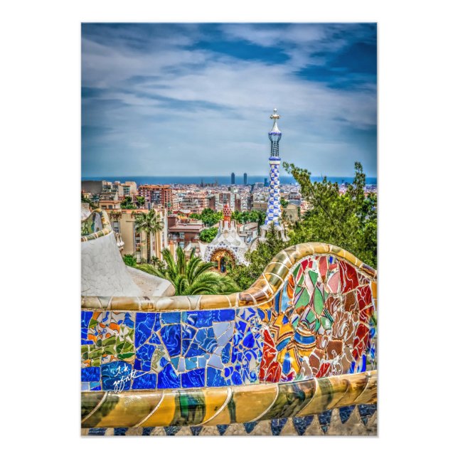 Barcelona Spanien Foto Moderne Kunst (Vorne)